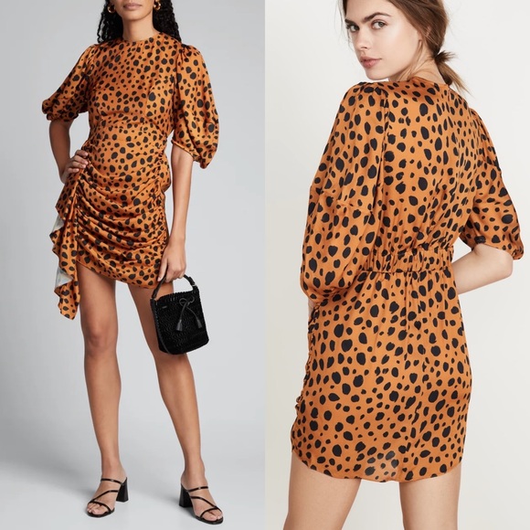 New Rhode Pia Cheetah Dot Dress - Picture 2 of 7